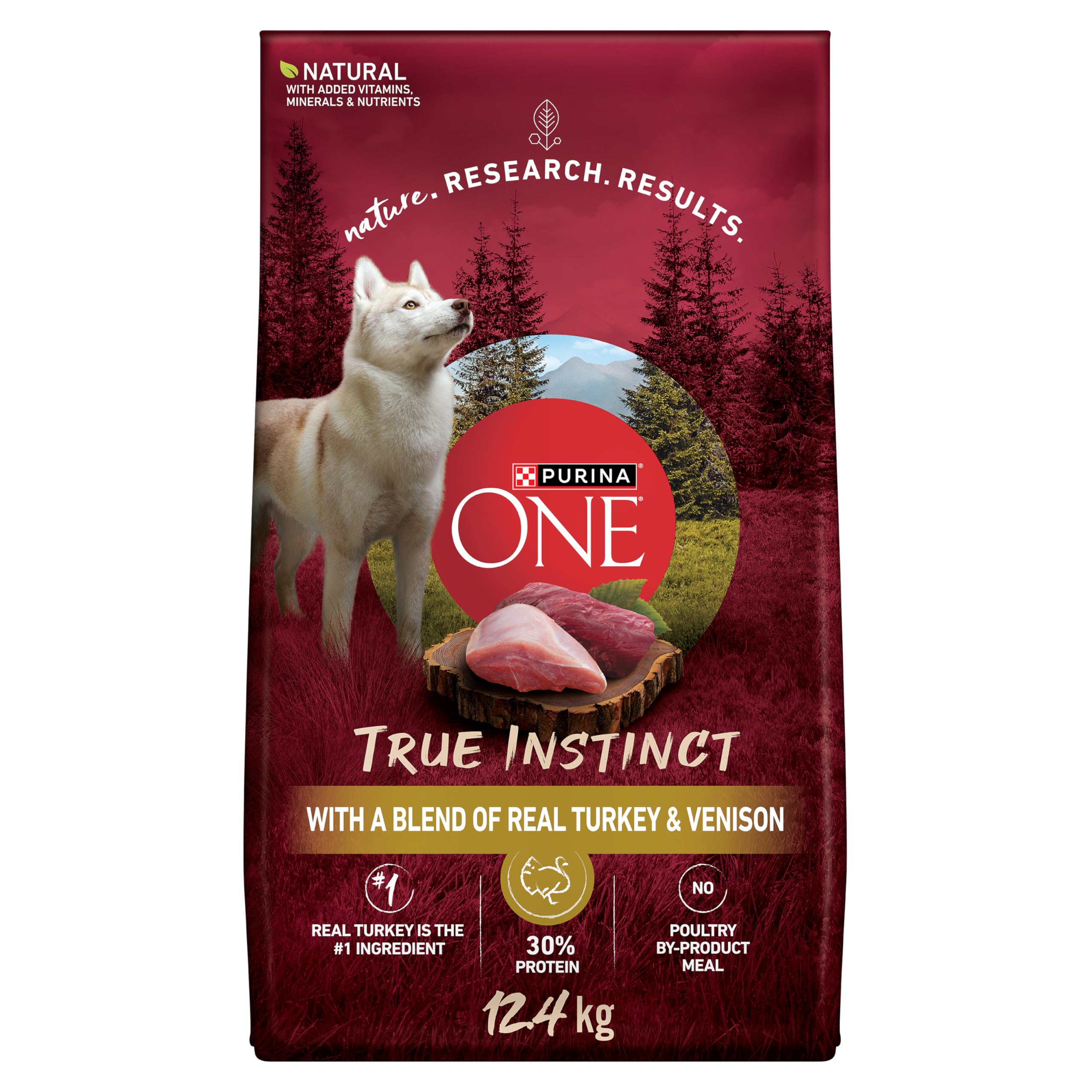 Purina ONE True Instinct High Protein Dry Dog Food, Turkey & Venison - 12.4 kg Bag (1 Pack) 🍁 All In One Marketplace Canada