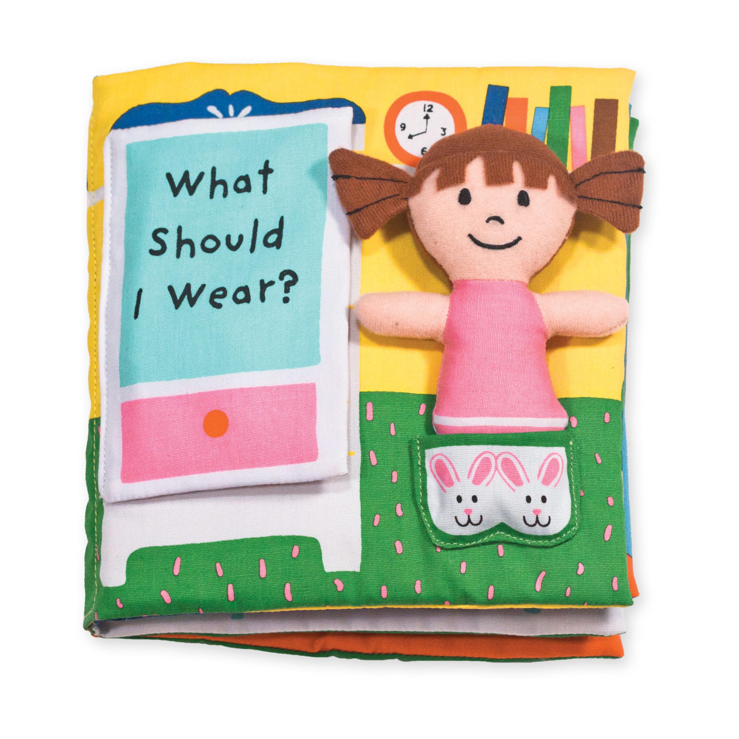 Melissa & Doug Soft Activity Baby Book - What Should I Wear?Sensory Toys for Toddlers, Travel Toys for Toddlers, Dress Up Doll for Babies and 🍁 All In One Marketplace Canada