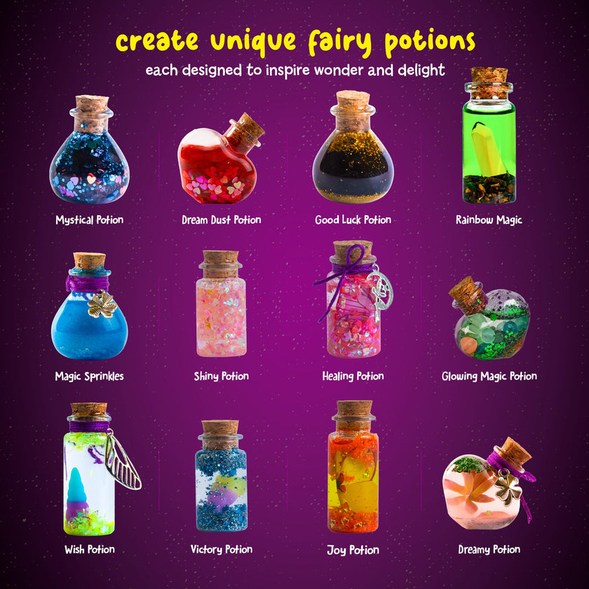 Dan&Darci Magic Fairy Potion Kit for Boys - Birthday Gifts for Girls - Gift Ideas for Girls Ages 6, 7, 8, 9, 10 - Toys 8-10, 7-8 - Arts & Crafts for Boys 6-8 🍁 All In One Marketplace Canada