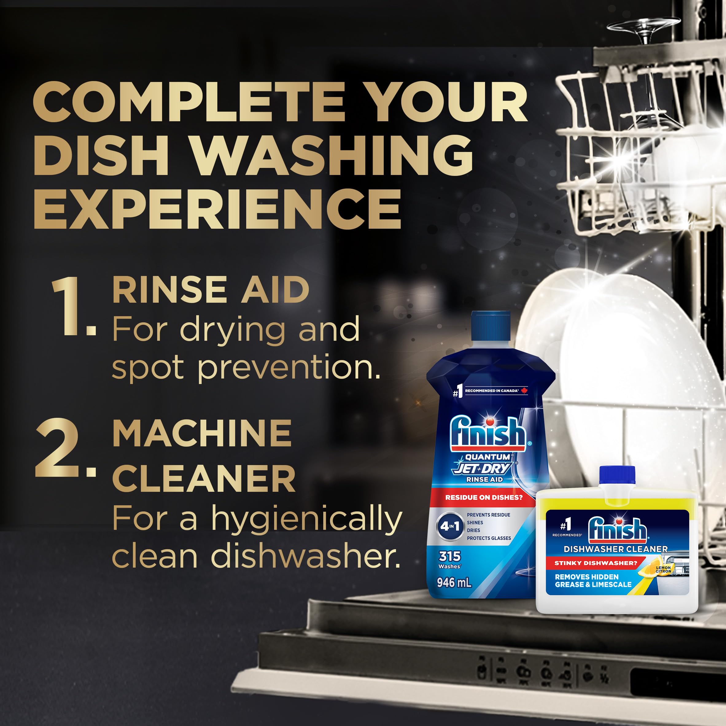 Finish Quantum UltraMax Dishwasher Detergent Pods, Lemon, 60 Tabs 🍁 All In One Marketplace Canada
