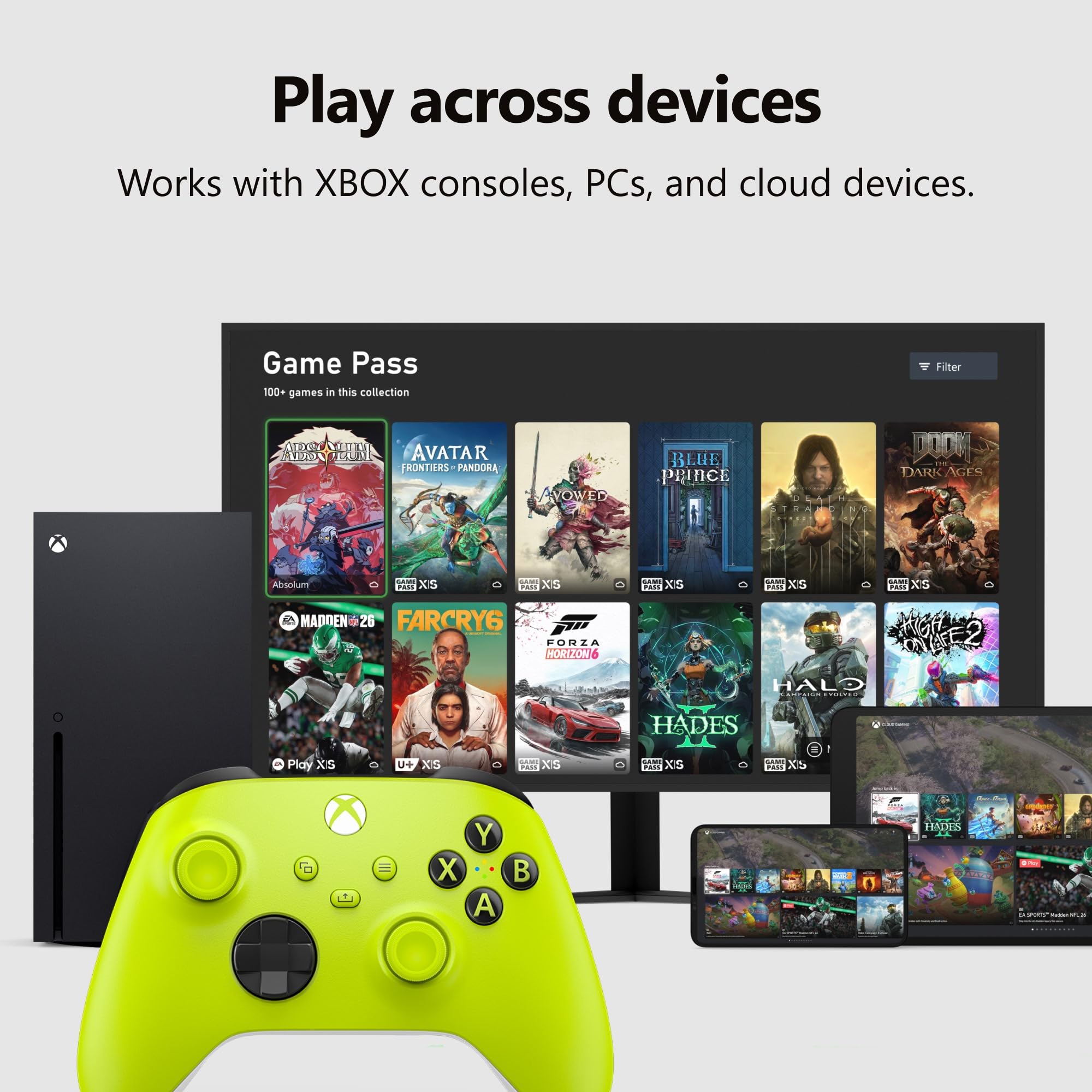 XBOX Core Wireless Gaming Controller – Electric Volt – XBOX Series X|S, XBOX One, Windows PC, Android, and iOS - Electric Volt Controller Edition 🍁 All In One Marketplace Canada