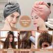 CZZXI 3 PCS Microfiber Hair Towel, Hair Wraps for Women Wet Hair, Fast Drying Hair Turban, Anti Frizz Head Towels Wrap for Curly Hair (Grey, Pink, Blue) 🍁 All In One Marketplace Canada