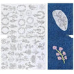 50pcs Water Soluble Stick and Stitch Embroidery Patterns stickers for Clothes