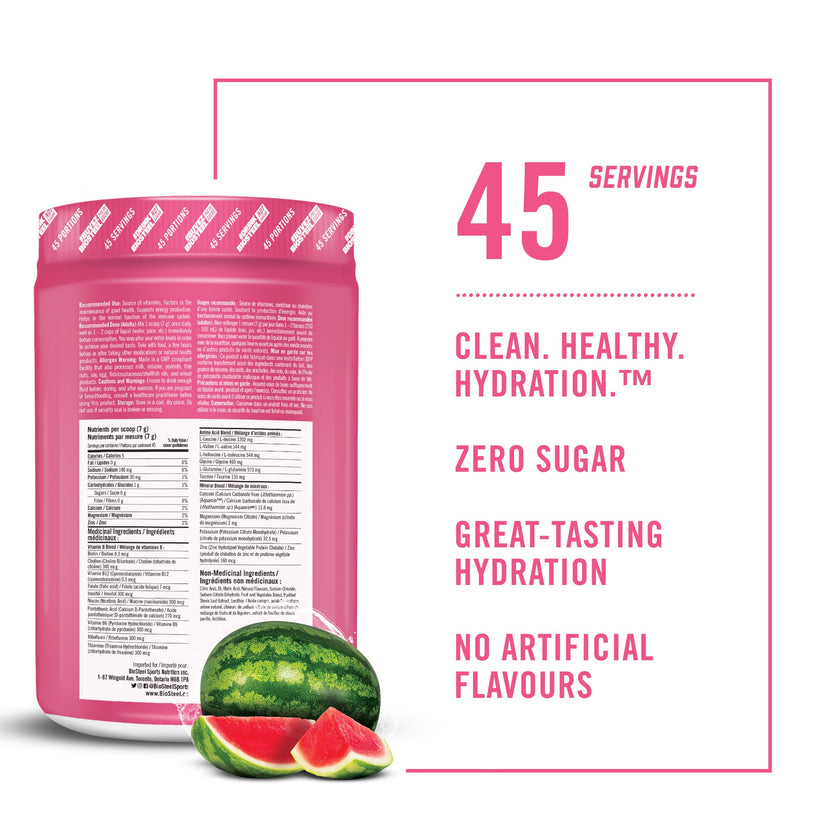BioSteel Electrolyte Hydration Mix, Watermelon, 45 Servings 🍁 All In One Marketplace Canada