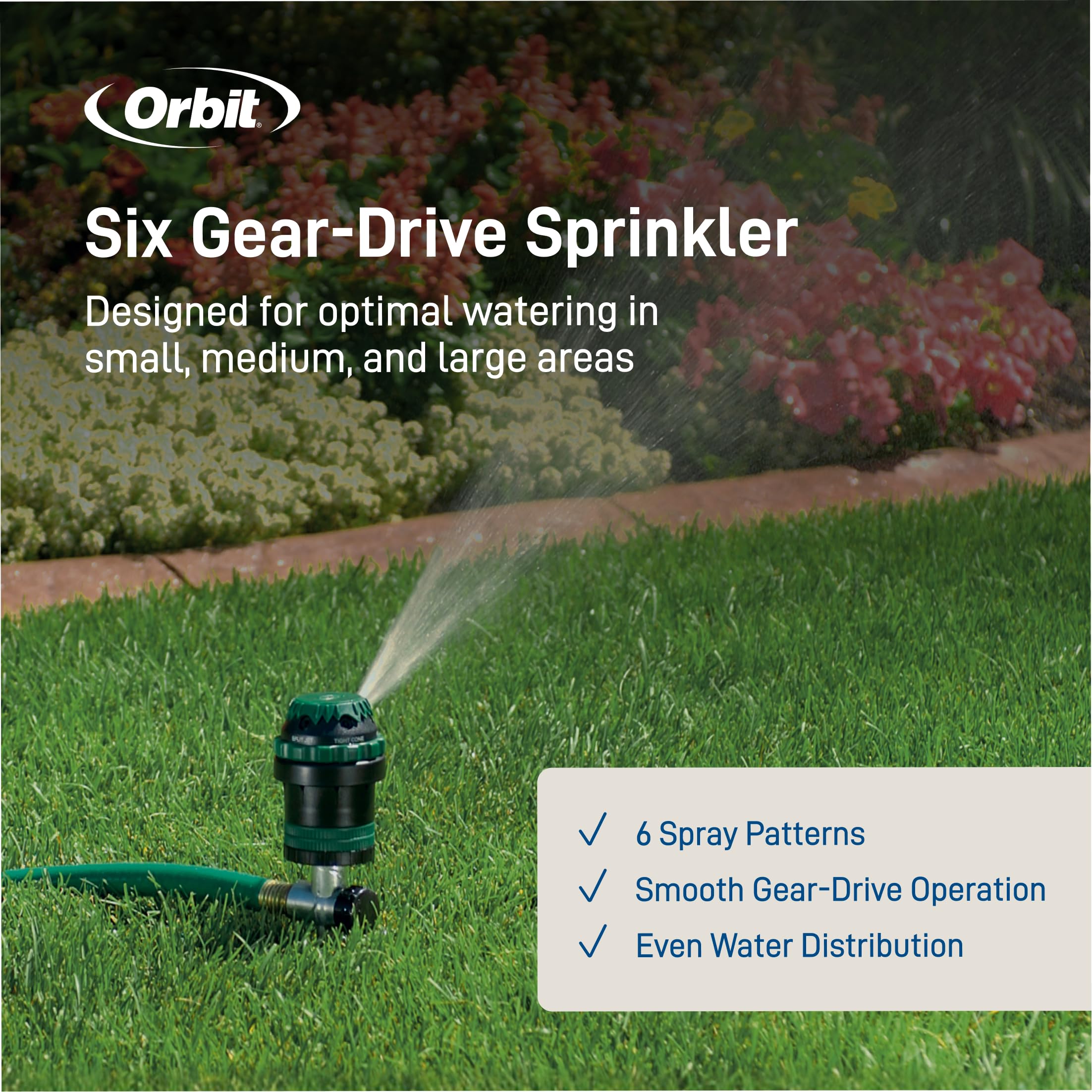 Orbit H2O-6 Gear Drive Sprinkler, Spike B 58573 🍁 All In One Marketplace Canada