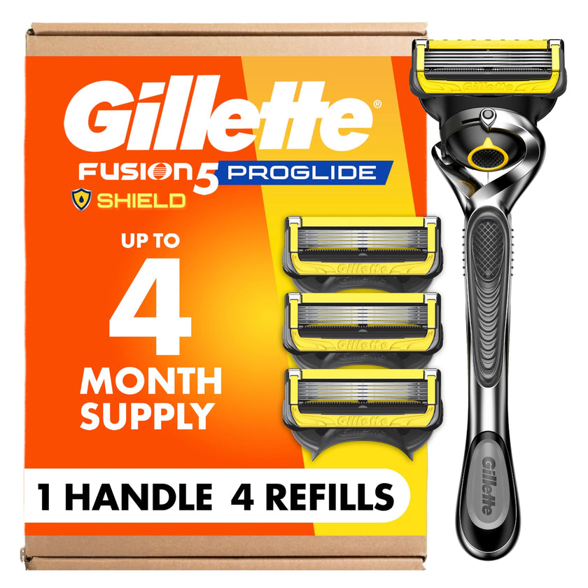 Gillette - ProGlide Shield Men's Razor, 1 Handle and 4 Refills 🍁 All In One Marketplace Canada