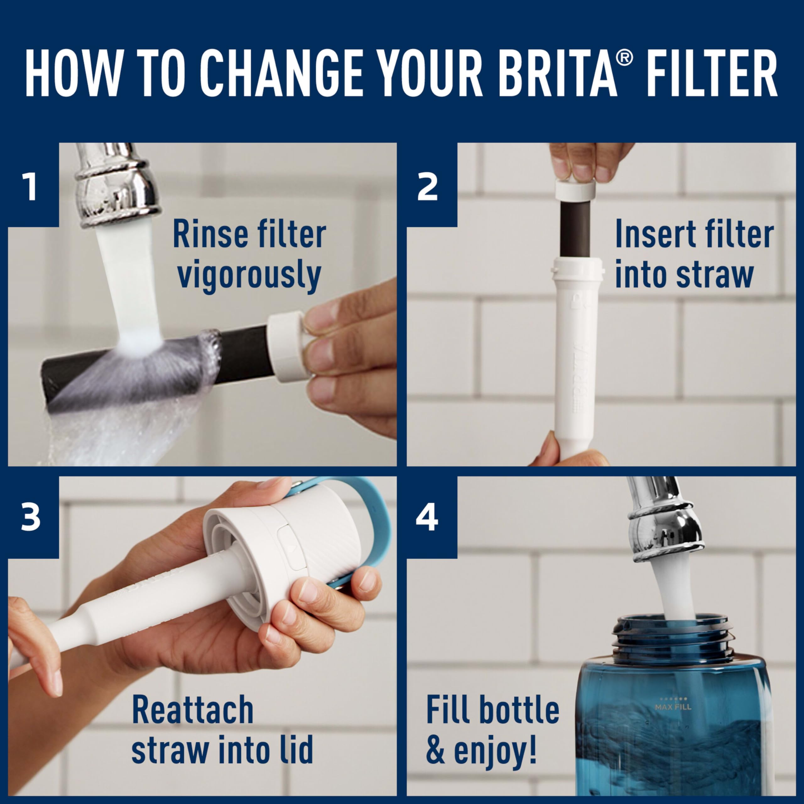 Brita Universal Bottle Filter 6ct 🍁 All In One Marketplace Canada