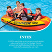 INTEX 58332EP Explorer 300 Inflatable Boat Set: Includes Deluxe Boat Oars and Mini Hand Pump – Dual Air Chambers – Grab Rope – 3-Person – 410lb Weight Capacity 🍁 All In One Marketplace Canada