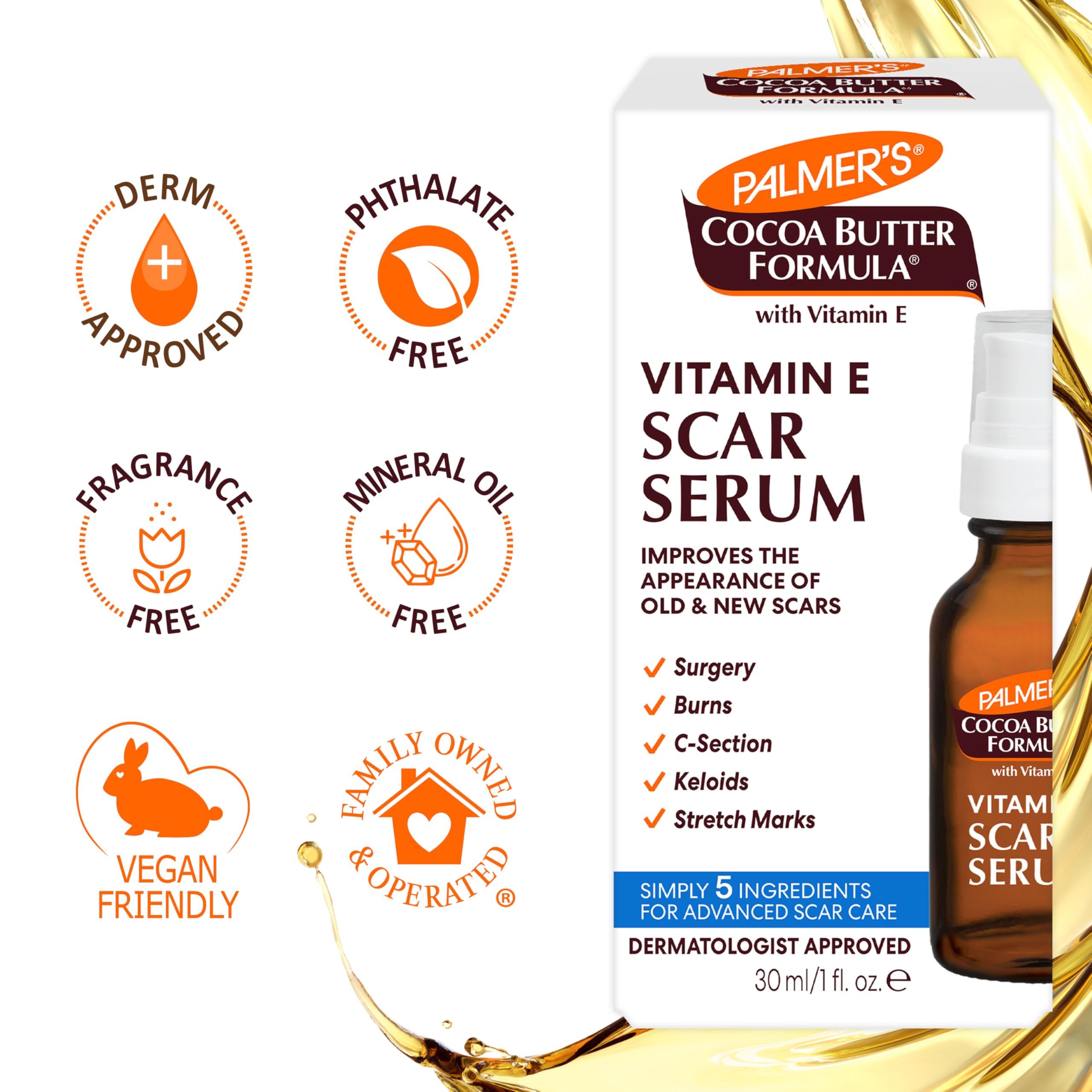 Palmer's Cocoa Butter Formula Vitamin E Scar Serum, 30ml 🍁 All In One Marketplace Canada