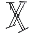 RockJam Xfinity Heavy-Duty, Double-X, Pre-Assembled, Infinitely Adjustable Piano Keyboard Stand with Locking Straps 🍁 All In One Marketplace Canada