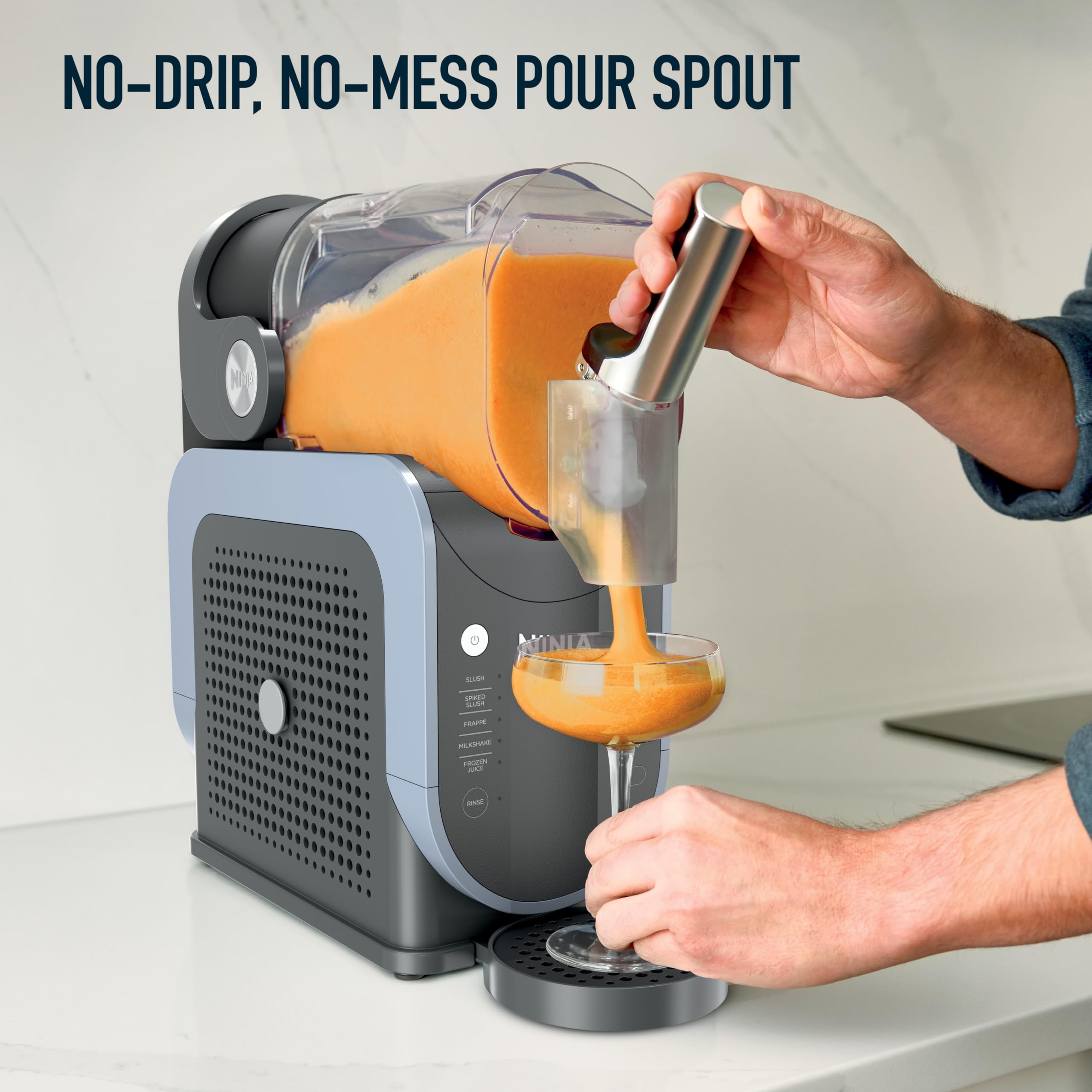 Ninja SLUSHi Professional Frozen Drink & Ice Machine with RapidChill Technology, Slushie Maker, 5 Preset Programs for Frozen Margaritas, Frappés, and More, FS301C (Canadian Version) 🍁 All In One Marketplace Canada