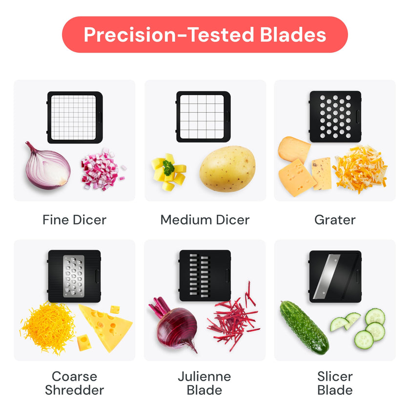 Fullstar Pro Core - Vegetable Chopper & Mandoline Slicer - 6 Blades 🍁 All In One Marketplace Canada