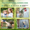 100ft Garden Hose with 10 Function Spray Nozzle, Expandable Garden Hose, 3/4