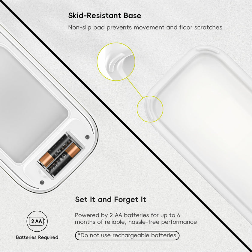 EKO Automatic Bathroom Trash Can with Lid, 2.6 Gallon Slim Touchless Garbage Can, Waterproof Motion Sensor Trash Bin for Bathroom, Office, Kitchen, White 🍁 All In One Marketplace Canada