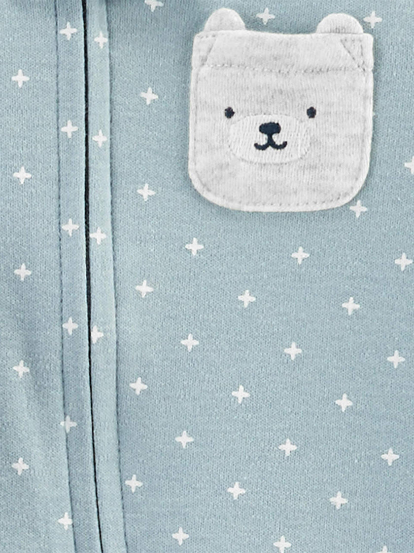 Simple Joys by Carter's Unisex Babies' Cotton Footed Sleep and Play, Pack of 3, Llama/Rainbow/Bear, 0-3 Months 🍁 All In One Marketplace Canada