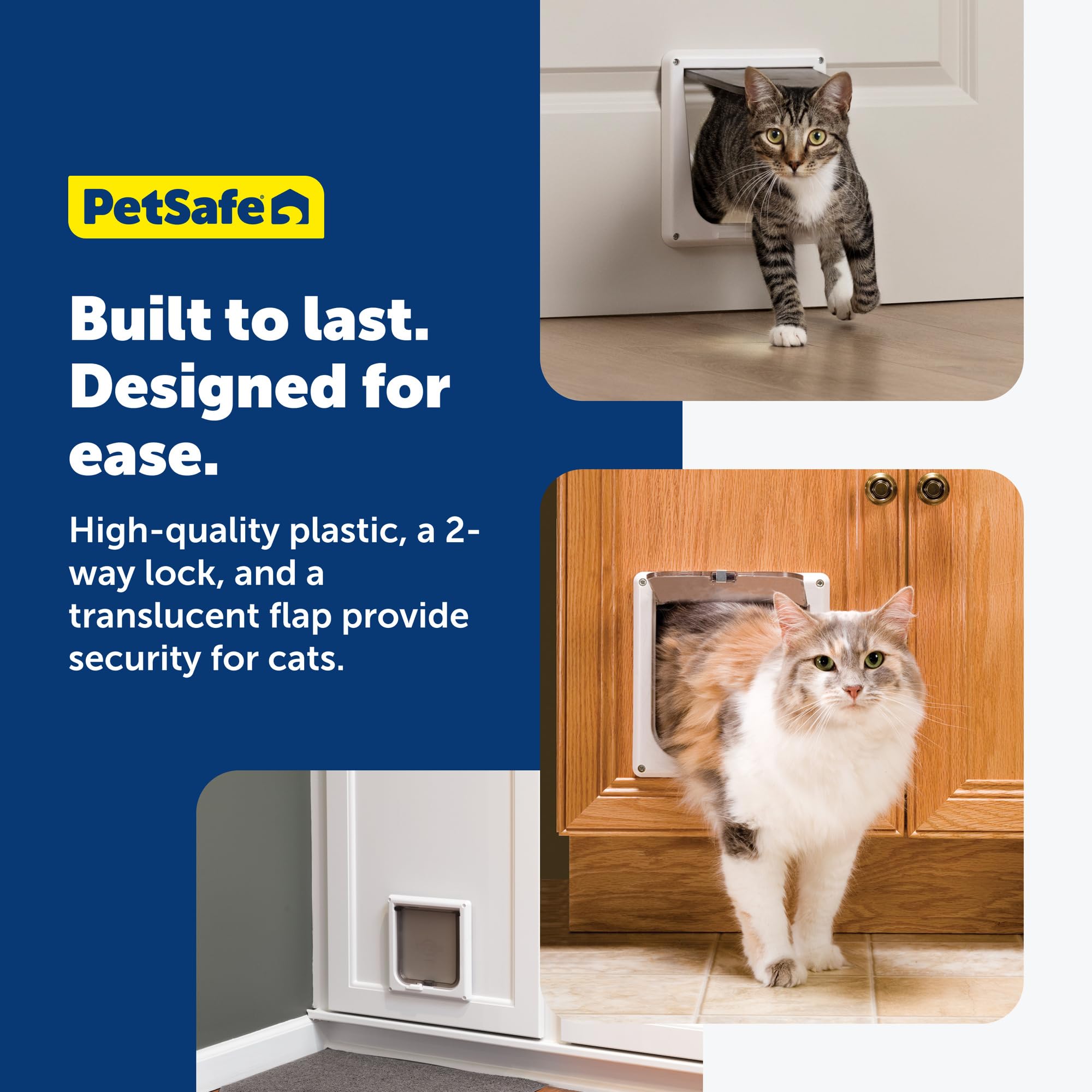 PetSafe Interior 2-Way Locking Cat Door - Indoor Pet Flap - Hides Litterbox or Food - DIY Installation 🍁 All In One Marketplace Canada