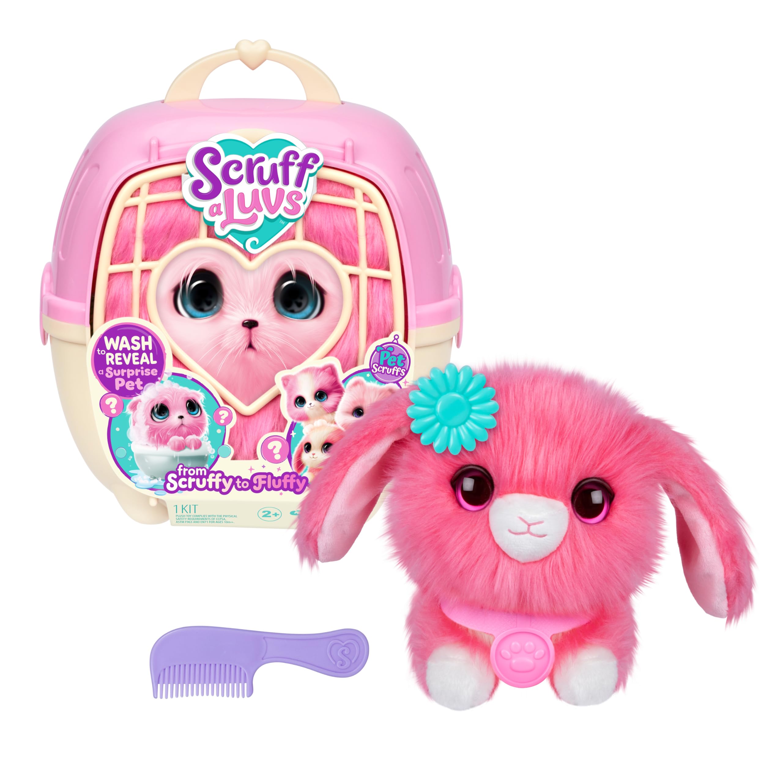 ScruffaLuvs Pet Scruffs Pink - Mystery Plush Toy, 7.5