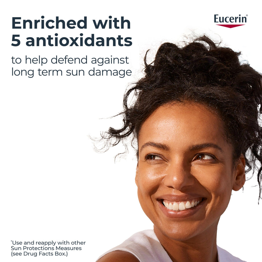 Eucerin Tinted Age Defense SPF 50 Face Sunscreen, Daily Face Sunscreen SPF 50 With Hyaluronic Acid and Antioxidants, Body SPF 50 Lotion with UVA-UVB Sun Protection, Fragrance Free & Non Greasy, 50 ml 🍁 All In One Marketplace Canada