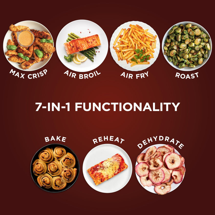 Ninja Air Fryer Pro XL 7-in-1, Max Crisp Tech, 450F for Hotter, Crispy Results, 6.5 QT Capacity, Max Crisp, Broil, Air Fry, Roast, Bake, Reheat, Dehydrate, Space Saving, AF182AMZC (Canadian Version) 🍁 All In One Marketplace Canada