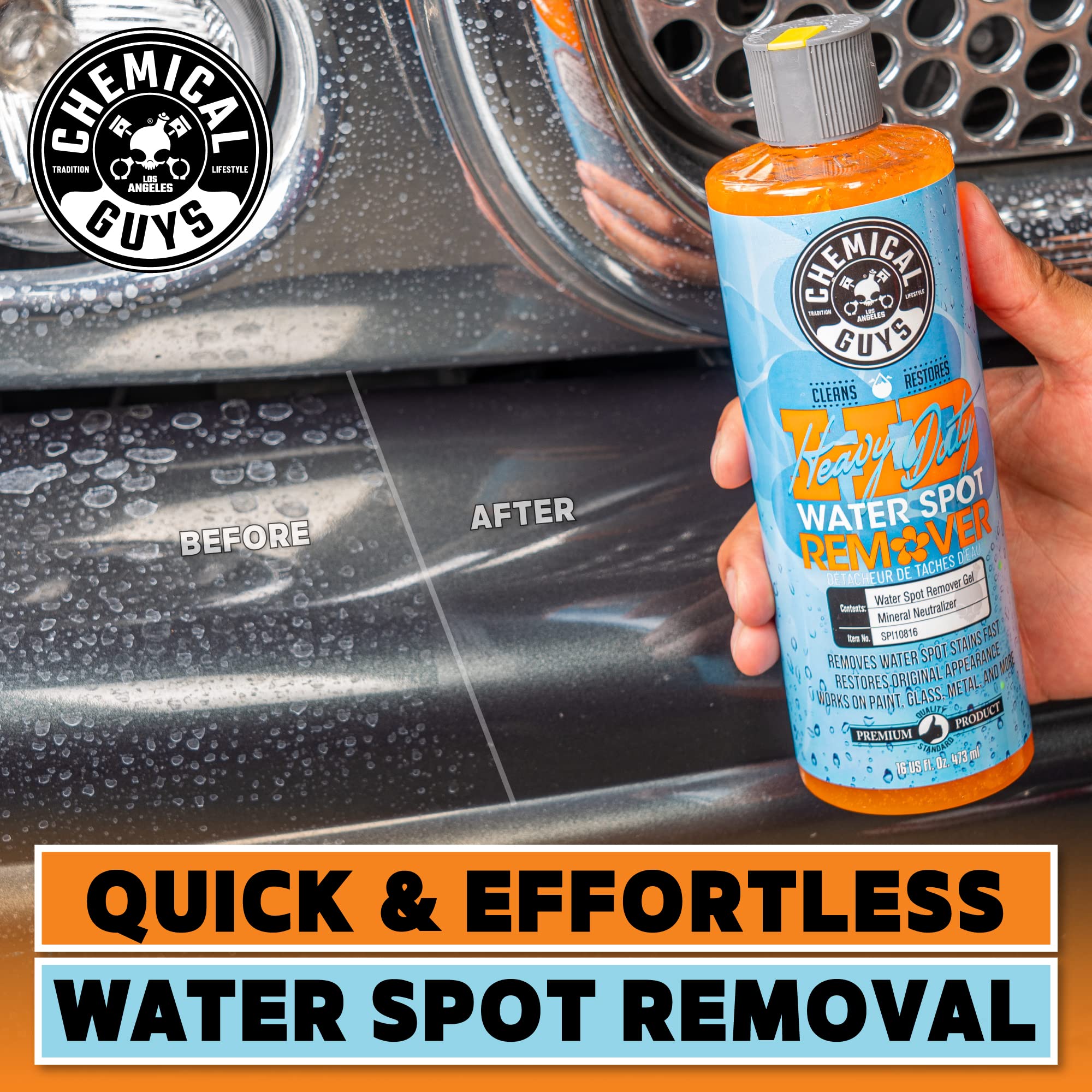 Chemical Guys Heavy Duty Water Spot Remover, Safe for Cars, Trucks, Motorcycles, RVs, Home, Office & More, 473 ml 🍁 All In One Marketplace Canada