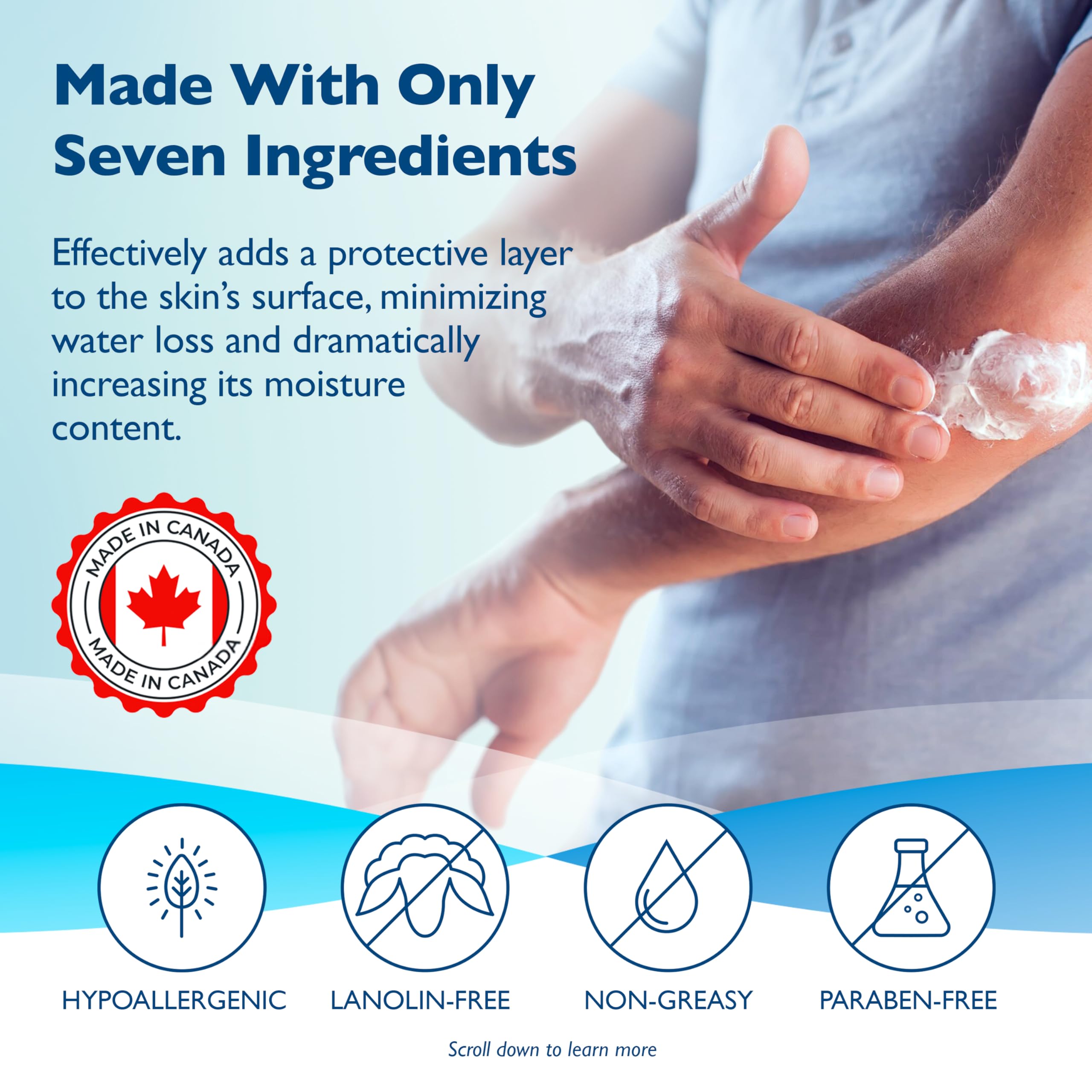 Glaxal Base Moisturizing Cream, Relief from Itchy, Dry Skin, Hypoallergenic & Paraben-Free, Made in Canada, 450 g 🍁 All In One Marketplace Canada
