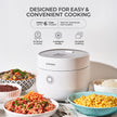 CUCKOO CR-0375FW | 3-Cup (Uncooked) Micom Rice Cooker | 10 Menu Options: Oatmeal, Brown Rice & More, Touch-Screen, Nonstick Inner Pot | White (CR-0375FW) 🍁 All In One Marketplace Canada