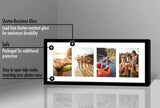 Americanflat 4x6 Collage Picture Frame with Shatter-Resistant Glass - Fits Four 4x6 Photos or Use as One 8x20 Picture Frame - Signature Collection - Collage Frames for Wall Display - Black 🍁 All In One Marketplace Canada