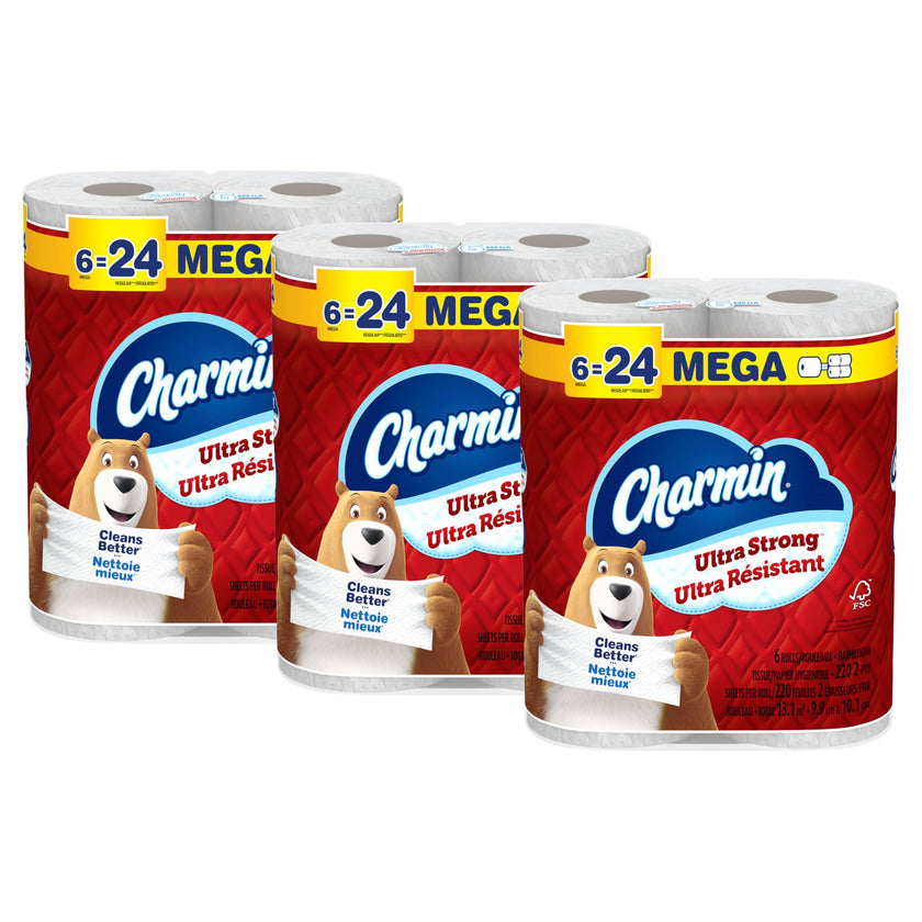 Charmin Toilet Paper Ultra Strong, 18 Mega Rolls = 72 Regular Rolls 🍁 All In One Marketplace Canada