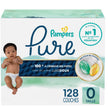 Pampers Pure Baby Diapers, Size 0, Up to 100% Leakproof, Premium Hypoallergenic Soft Diapers, 1 Pack (Count of 128) 🍁 All In One Marketplace Canada