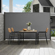VEVOR Retractable Side Awning, 71''x 138'' Outdoor Privacy Screen, 180g Polyester Water-Proof Retractable Patio Screen, UV 30+ Room Divider Wind Screen for Patio, Backyard, Balcony, Gray 🍁 All In One Marketplace Canada