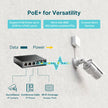 TP-Link 5–Port Gigabit PoE Switch, 4 PoE+ Ports @65W, Fanless, Black (TL-SG1005P) 🍁 All In One Marketplace Canada