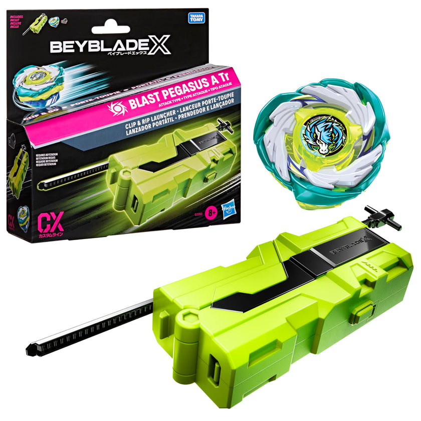 Beyblade X Blast Pegasus A Tr Clip & Rip Launcher with Takara Tomy Attack Type Top Right-Spinning Top, Battling Tops Game Toys, Ages 8+ 🍁 All In One Marketplace Canada