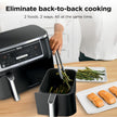 Ninja Foodi 10 QT 6-in-1 DualZone Smart XL Air Fryer, 2 Independent 5QT Baskets, Smart Cook Thermometer, Match Cook, Smart Finish, Air Fry, Roast, Bake, Dehydrate, Reheat, Grey, DZ550 🍁 All In One Marketplace Canada
