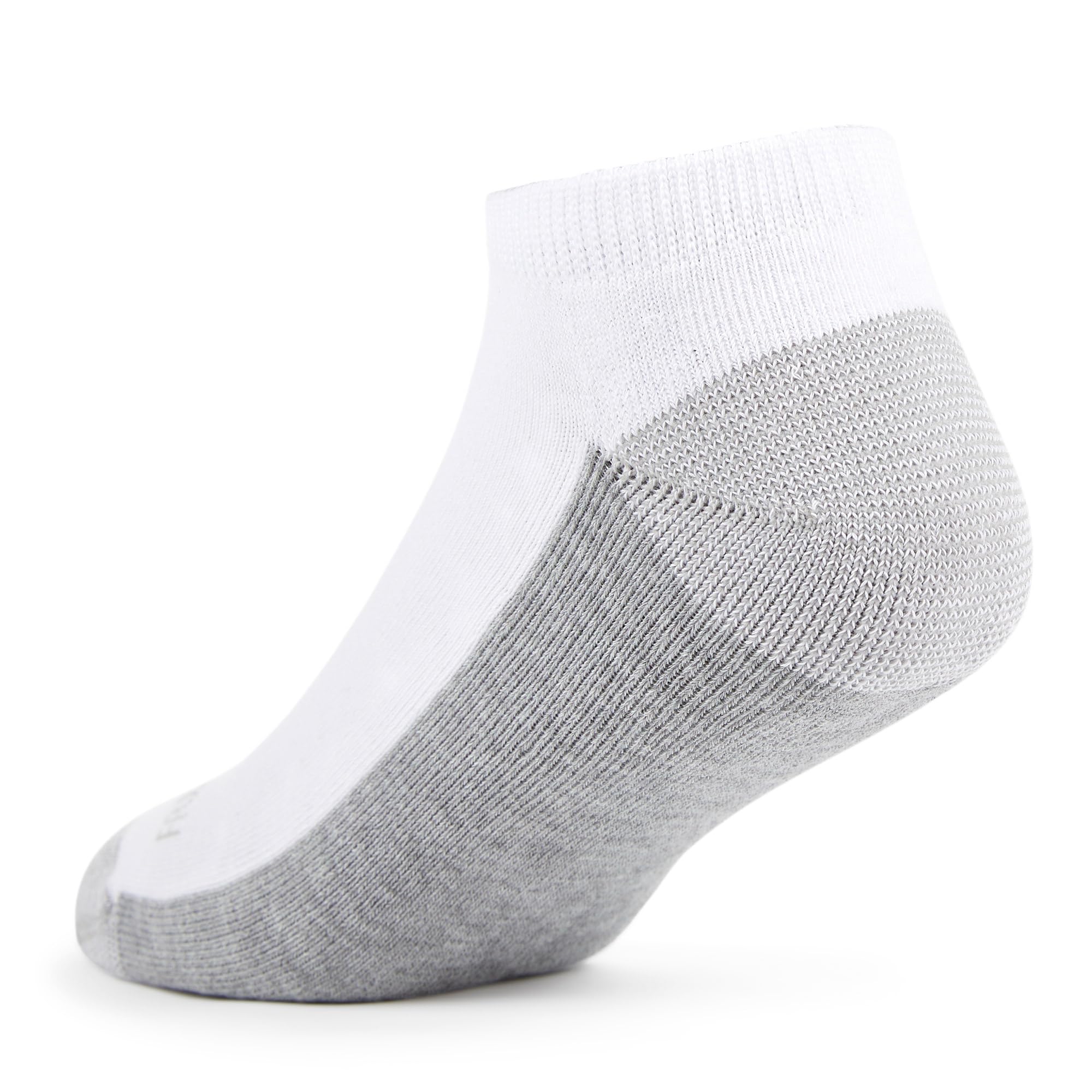 Fruit of the Loom mens 12 Pair Pack Dual Defense Cushioned Socks, White/Grey, 6-12 🍁 All In One Marketplace Canada