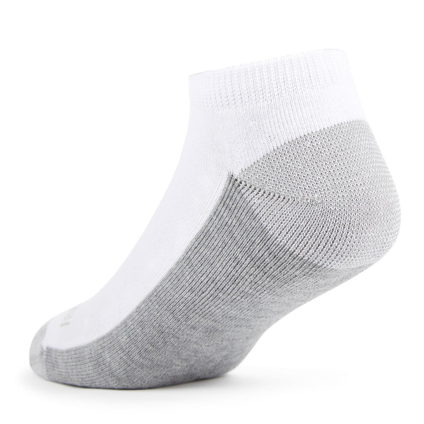 Fruit of the Loom mens 12 Pair Pack Dual Defense Cushioned Socks, White/Grey, 6-12 🍁 All In One Marketplace Canada
