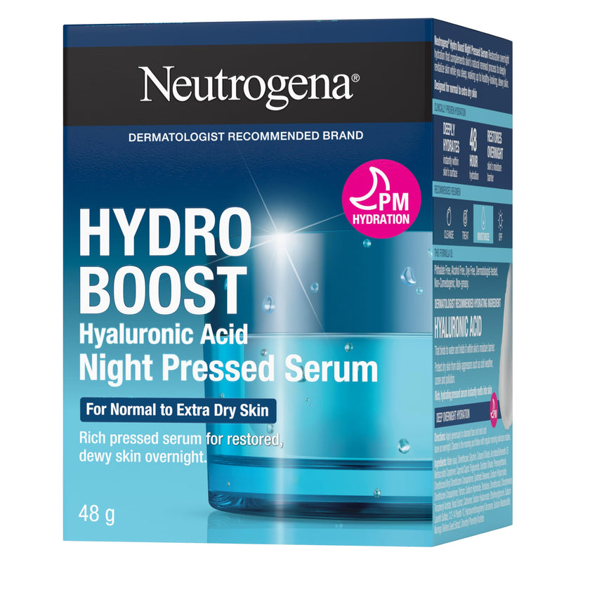 Neutrogena Moisturizer Neutrogena Hydro Boost Night Pressed Face Serum With Purified Hyaluronic Acid and Antioxidants for moisturized Skin, 48g, 48 Milliliters 🍁 All In One Marketplace Canada