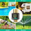 RESTMO Water Flow Meter, Pure Brass Inlet & Outlet | 4 Measure Modes | Display Gallon/Liter Usage and Flow Rate | Ideal to Outdoor Garden Hose, Lawn Sprinkler Watering, RV Water Tank Filling 🍁 All In One Marketplace Canada