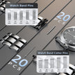 JOREST Watch Repair Tool Kit, Battery Replacement, Strap Adjustment, Bracelet Pin Removal, Band Link Remover, Resizing Tool, Wrench Opening Cover, Case Back Opener, Screwdriver, Spring Bar 🍁 All In One Marketplace Canada