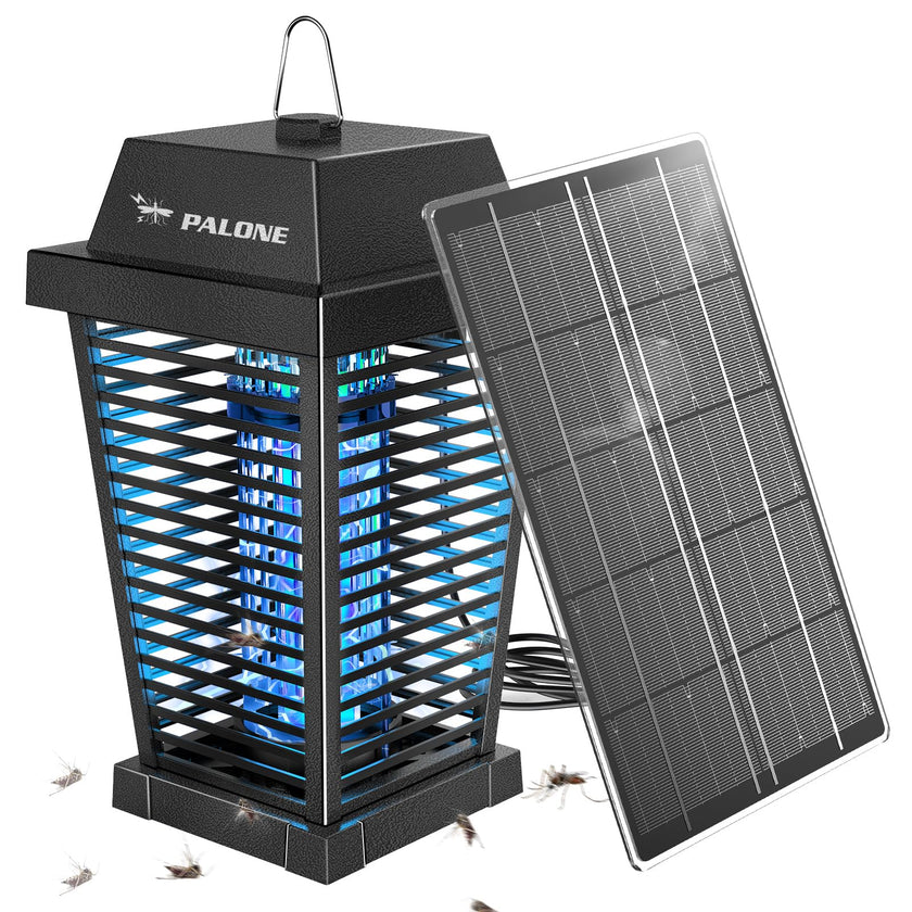 PALONE Bug Zapper with 4500V, USB-C and Solar Panel Dual Charging, Waterproof Bug Zapper with 7.5W Solar Charging Panel, Suitable for Camping Outdoor 🍁 All In One Marketplace Canada