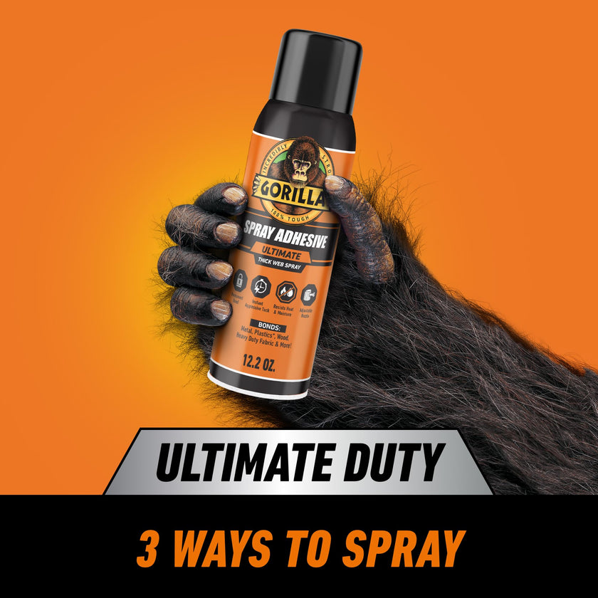 Gorilla Ultimate Multi Surface Spray Adhesive, Heavy Duty Bond, 345g 🍁 All In One Marketplace Canada