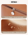 EACHY Travel Makeup Bag,Large Capacity Cosmetic Bags for Women,Waterproof Portable Pouch Open Flat Toiletry Bag Make up Organizer with Divider and Handle, Gifts for Women (Brown, Medium) 🍁 All In One Marketplace Canada