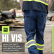 Pioneer Hi Vis Pants for Men - Breathable Mesh - Blue 🍁 All In One Marketplace Canada
