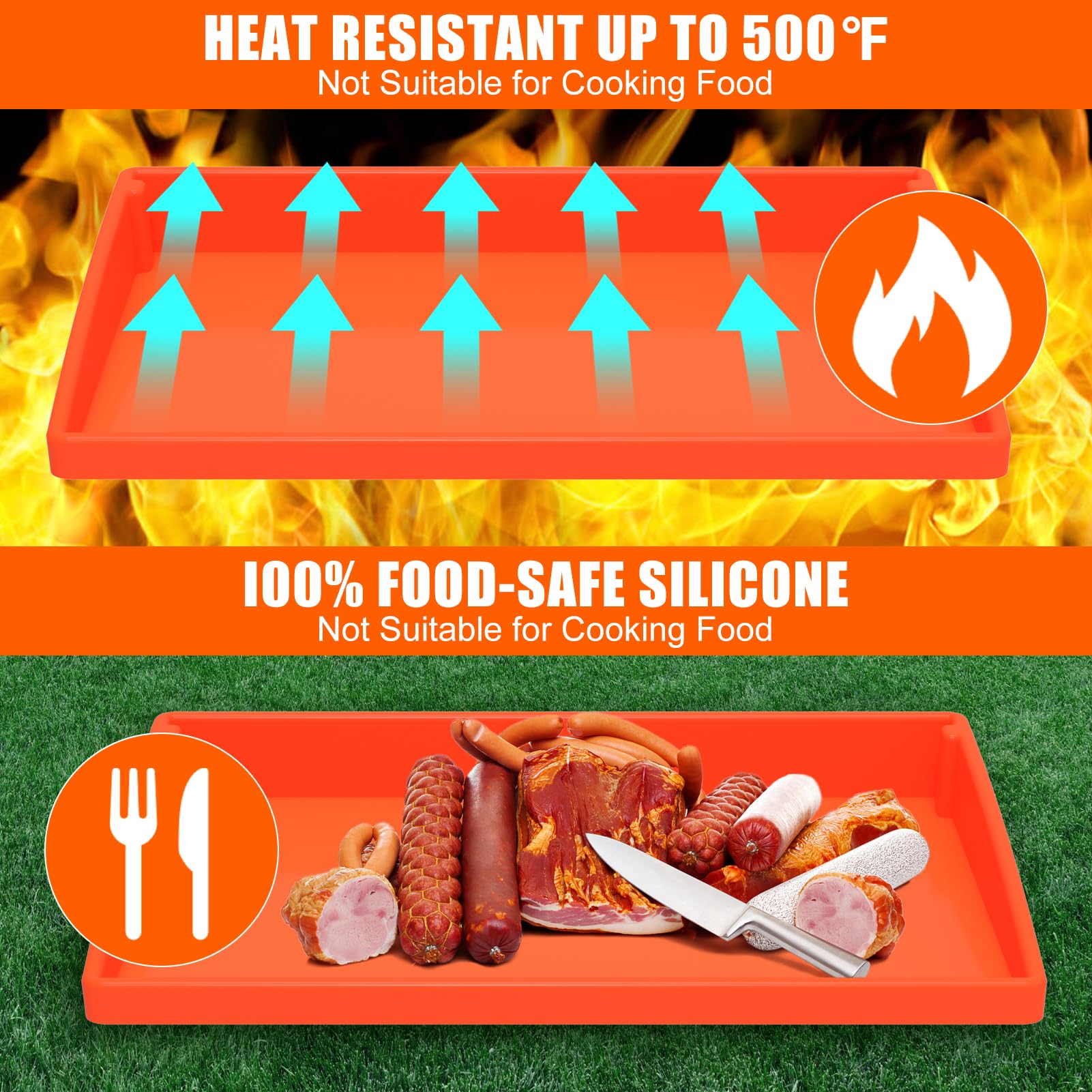 Silicone Griddle Mat Cover for Blackstone - 22 Inch True All-Encompassing Coverage Heavy Duty Food Grade Grill Buddy Mat, All Season Cooking Surface Protective Cover 🍁 All In One Marketplace Canada