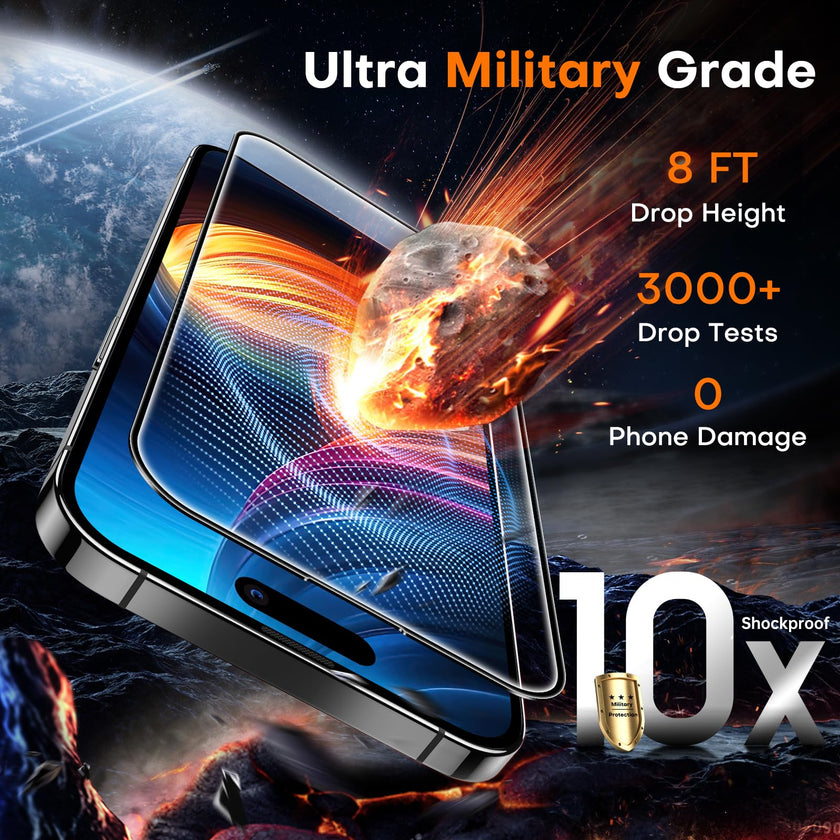 TOCOL 2 Pack for iPhone 16 Screen Protector [Instant Installation][Auto-Dust Removal][HD Clear], Unbreakable 9H+Hardness Shatterproof Tempered Glass [Bubble Proof] 🍁 All In One Marketplace Canada