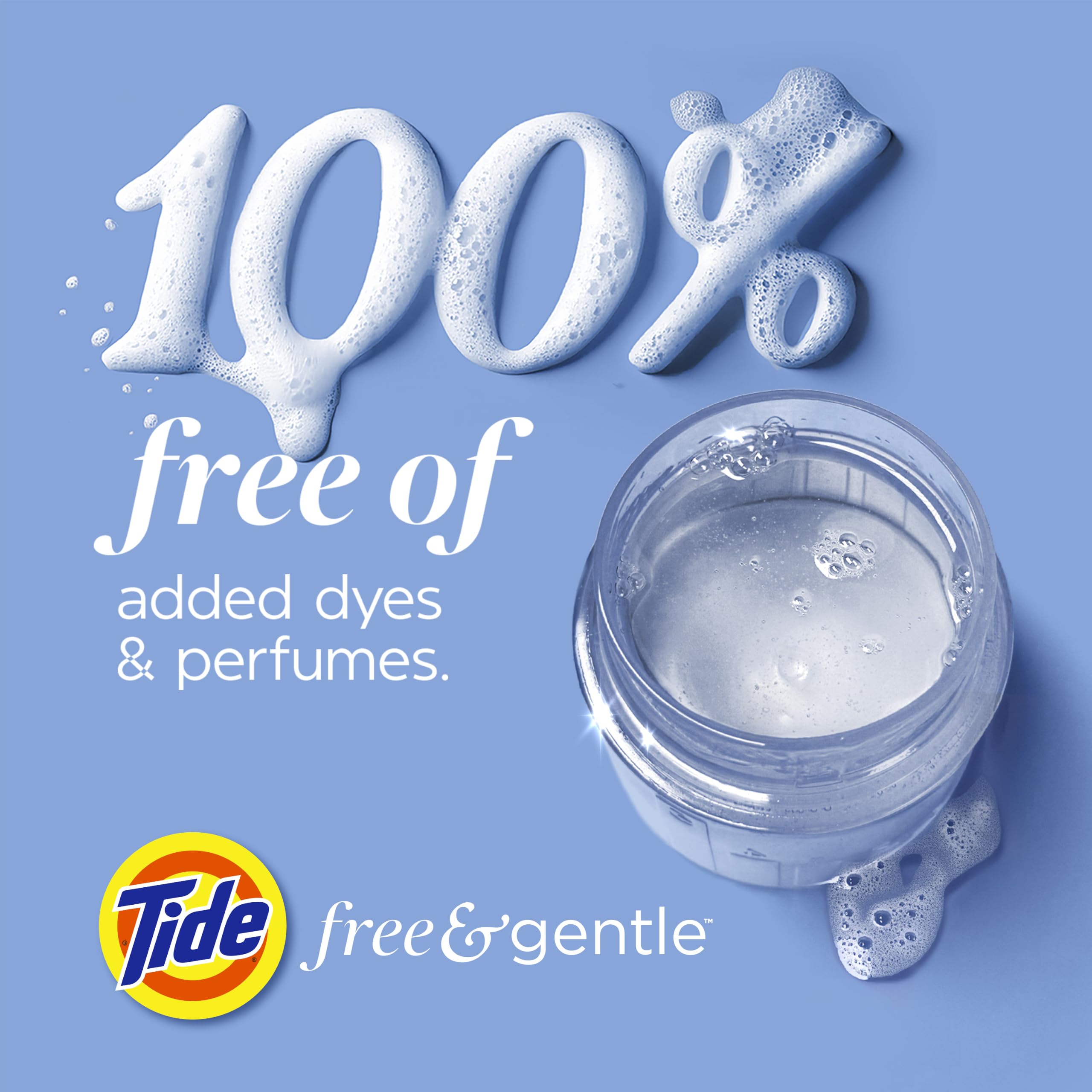 Tide Free & Gentle Liquid Laundry Detergent, Tide Laundry Detergent, Clean Laundry Detergent, 100 Loads, 3.9L 🍁 All In One Marketplace Canada