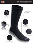 Dickies Men's Multi-Pack Dri-tech Moisture Control Boot-Length Socks, Black (6 Pairs), Shoe Size: 6-12 🍁 All In One Marketplace Canada