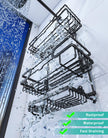 HapiRm Shower Caddy Hanging - 3 Tier Over Shower Head Caddy, No Drilling Shower Organizer Hanging with 2 Soap Holder & 12 Hooks, Bathroom Shower Shelves for Shampoo, Soap 🍁 All In One Marketplace Canada