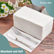 Perfect Stix White Dinner Napkin-300 2-Ply White Dinner Napkins, 0.1