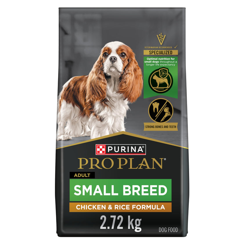 Purina Pro Plan Dry Dog Food, Specialized Small Breed Chicken & Rice - 2.72 kg Bag (1 Pack) 🍁 All In One Marketplace Canada