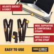 SHOULDER DOLLY Moving Straps - Lifting Strap for 2 Movers - Move, Lift, Carry, And Secure Furniture, Appliances, Heavy, Bulky Objects Safely, Efficiently, More Easily Like The Pros - Essential Moving Supplies - LD1000 🍁 All In One Marketplace Canada